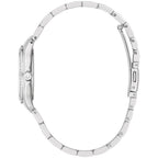 Reloj Bulova Crystal Mujer Acero Nácar Negro - Detalle de esfera