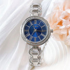 Reloj Bulova Classic Mujer Acero Cristales Esfera Azul - Detalle de esfera