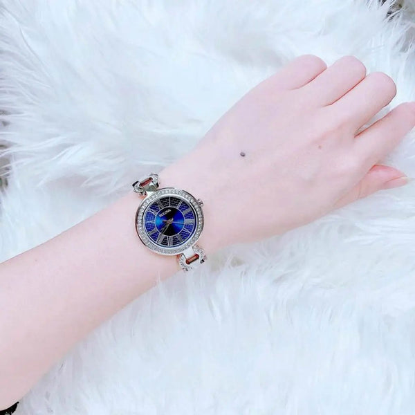 Reloj Bulova Classic Mujer Acero Cristales Esfera Azul - Vista lateral