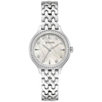 Reloj Bulova Classic Crystal Mujer Acero Plateado Nácar - Reloj original en Guatemala