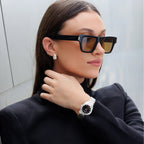 Reloj Bulova Classic Mujer Correa Acero Plateado - Vista trasera