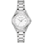 Reloj Bulova Corporate Mujer Acero Esfera Blanca - Reloj original en Guatemala