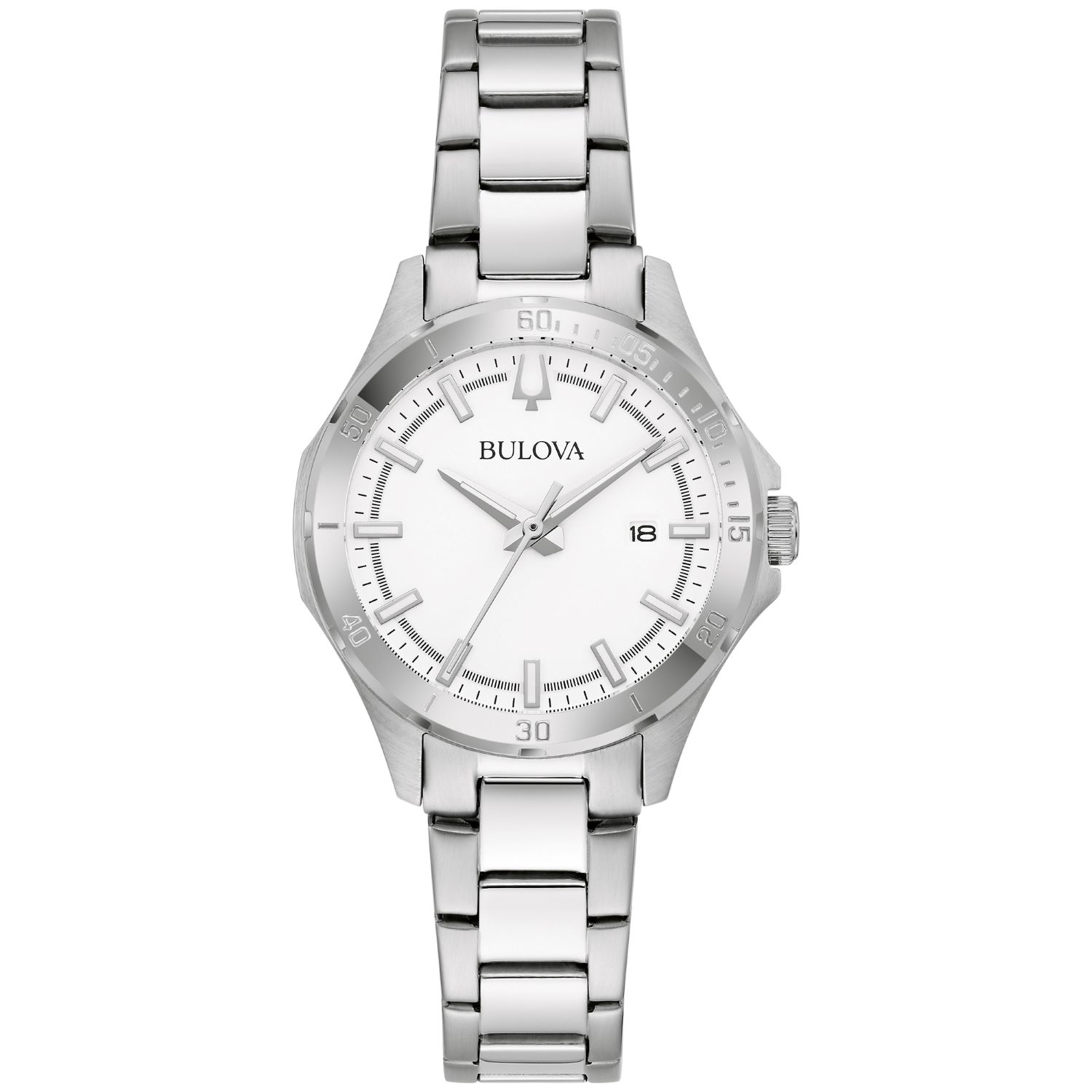 Reloj Bulova Corporate Mujer Acero Esfera Blanca - Reloj original en Guatemala