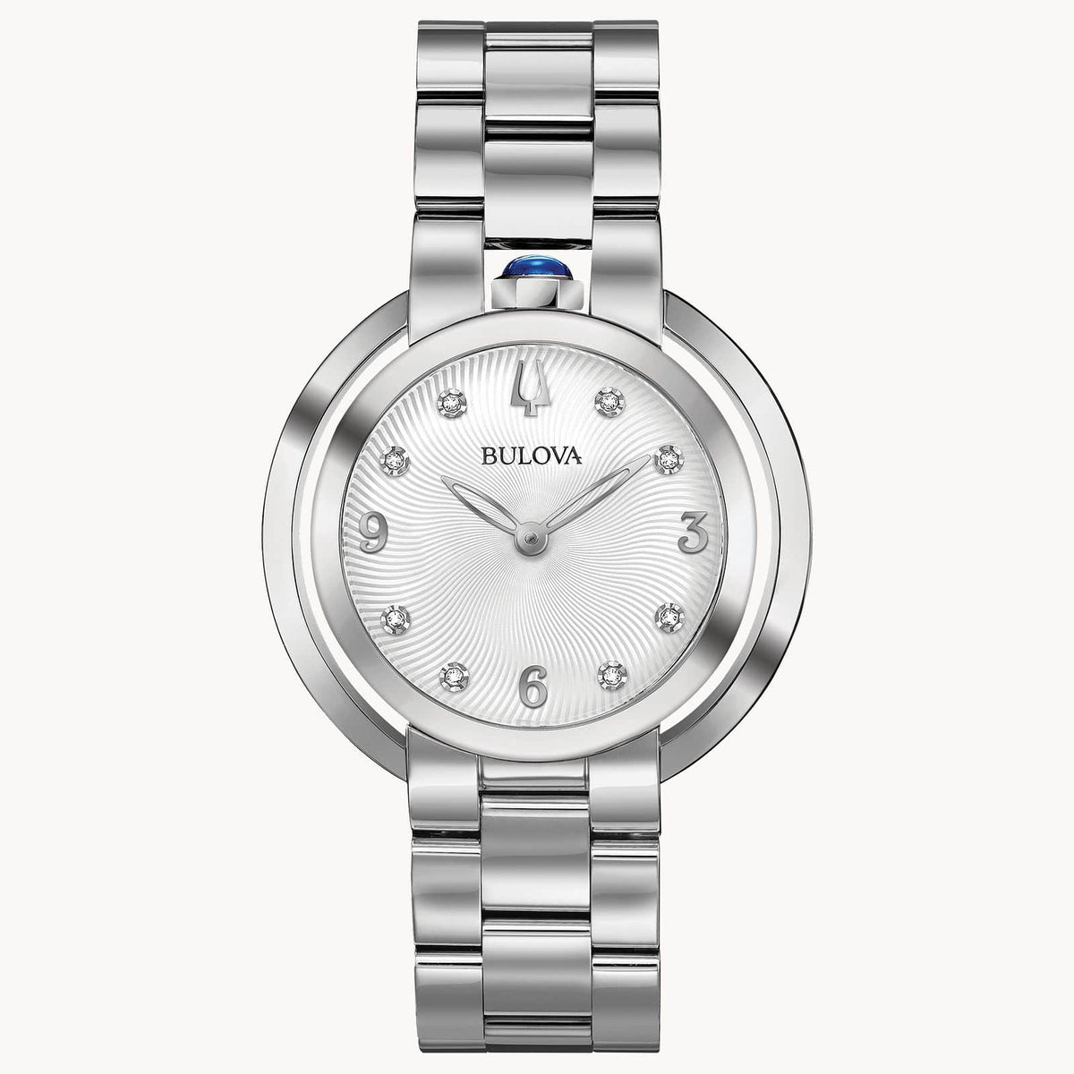 96P184 Reloj Bulova Rubaiyat Diamante para Dama - Plateado
