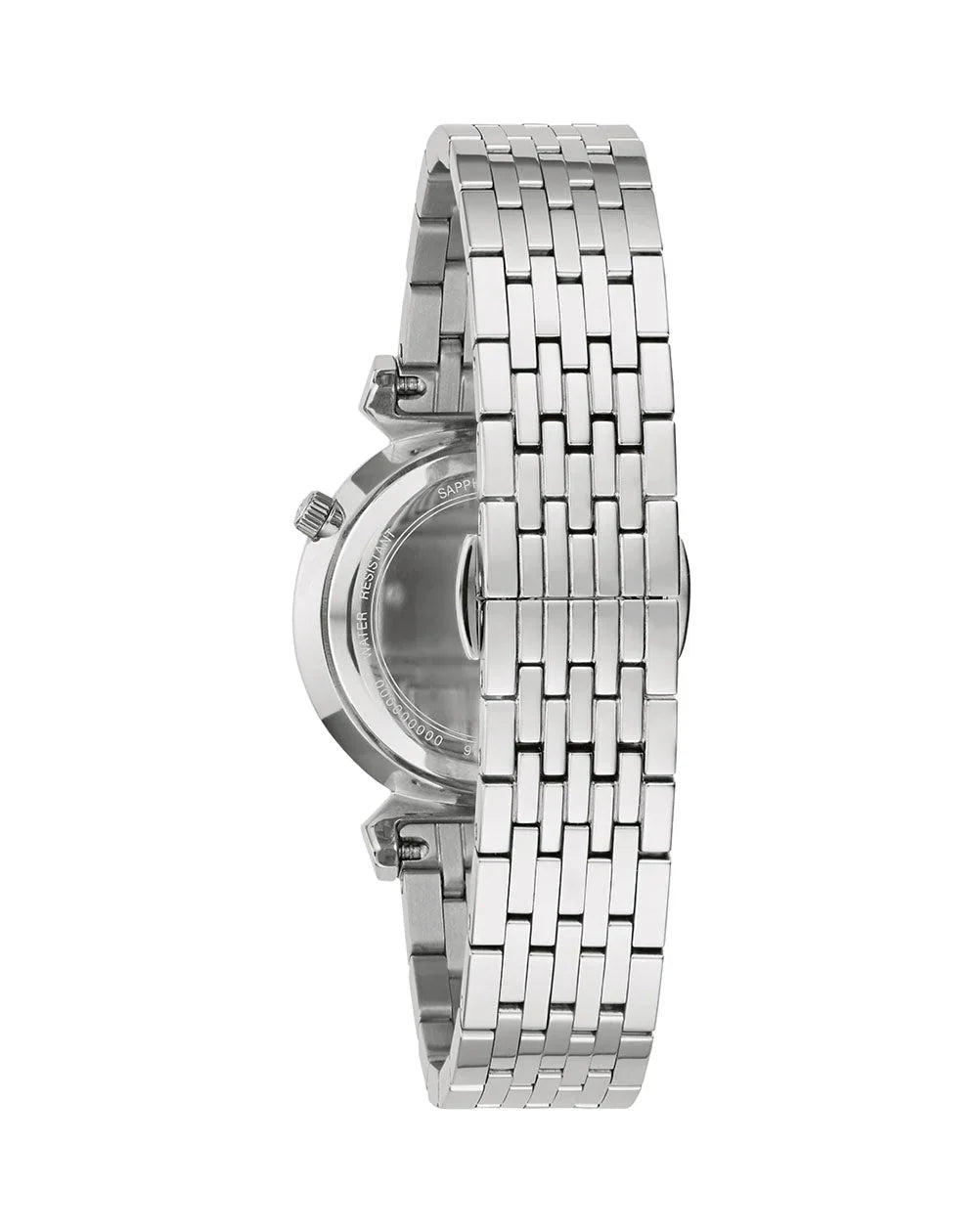 Reloj Bulova Regatta Mujer Correa Acero Plateado - Vista lateral