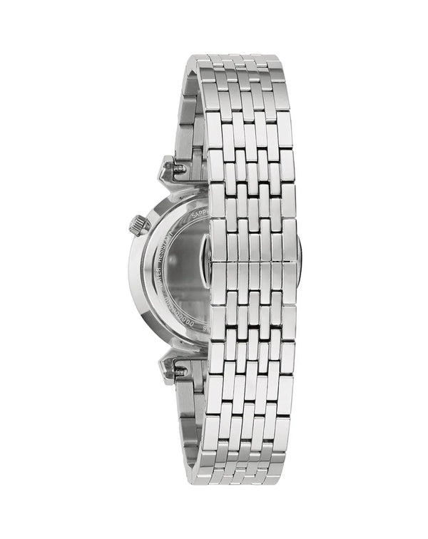 Reloj Bulova Regatta Mujer Correa Acero Plateado - Vista lateral