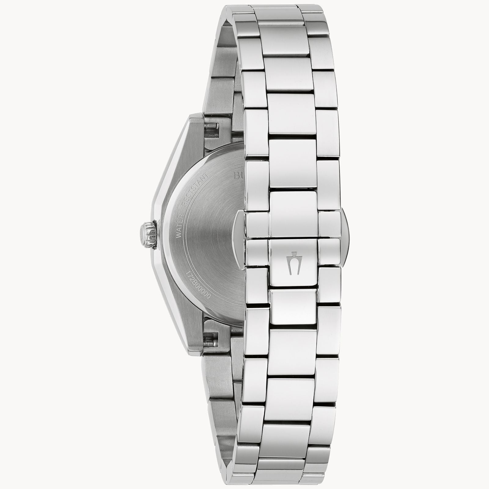 Reloj Bulova Surveyor Mujer Acero Esfera Azul - Vista trasera