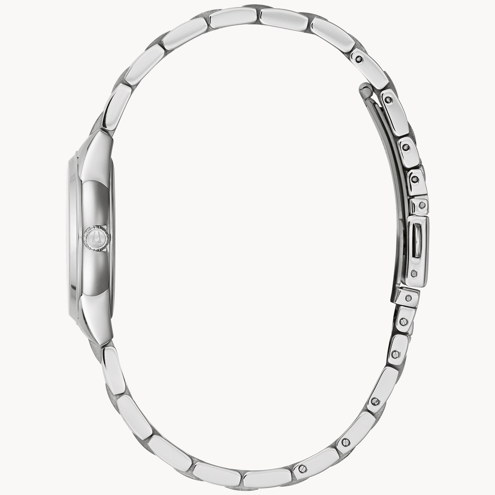 Reloj Bulova Sutton Mujer Acero Esfera Rosa - Vista trasera