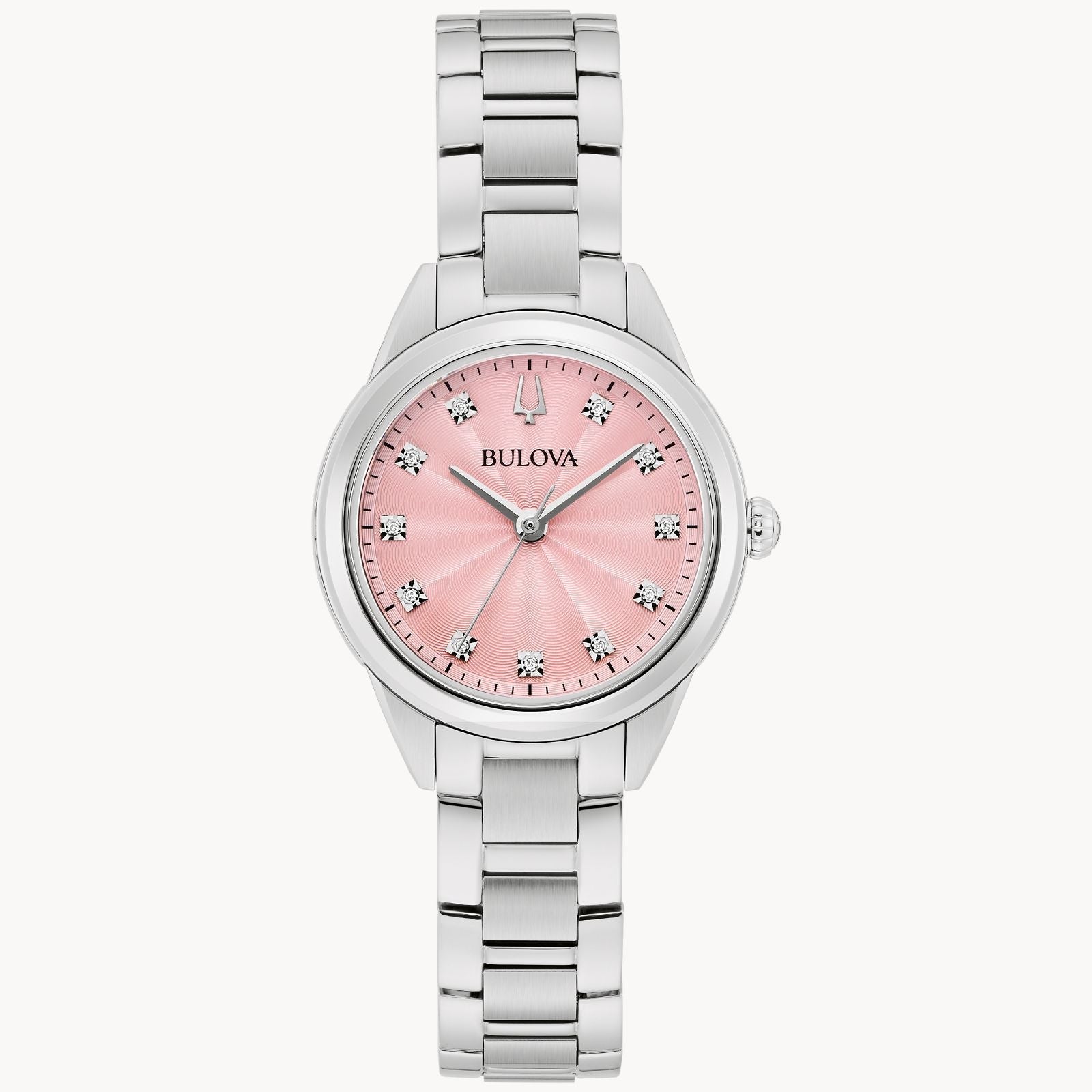 Reloj Bulova Sutton Mujer Acero Esfera Rosa - Reloj original en Guatemala