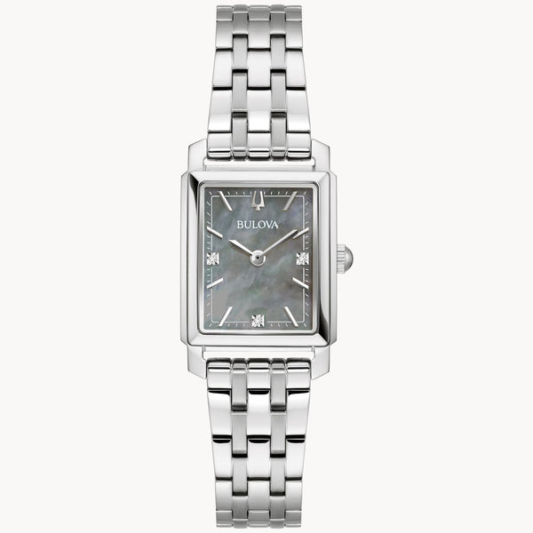 Reloj Bulova Sutton Mujer Acero Esfera Nácar Gris - Reloj original en Guatemala