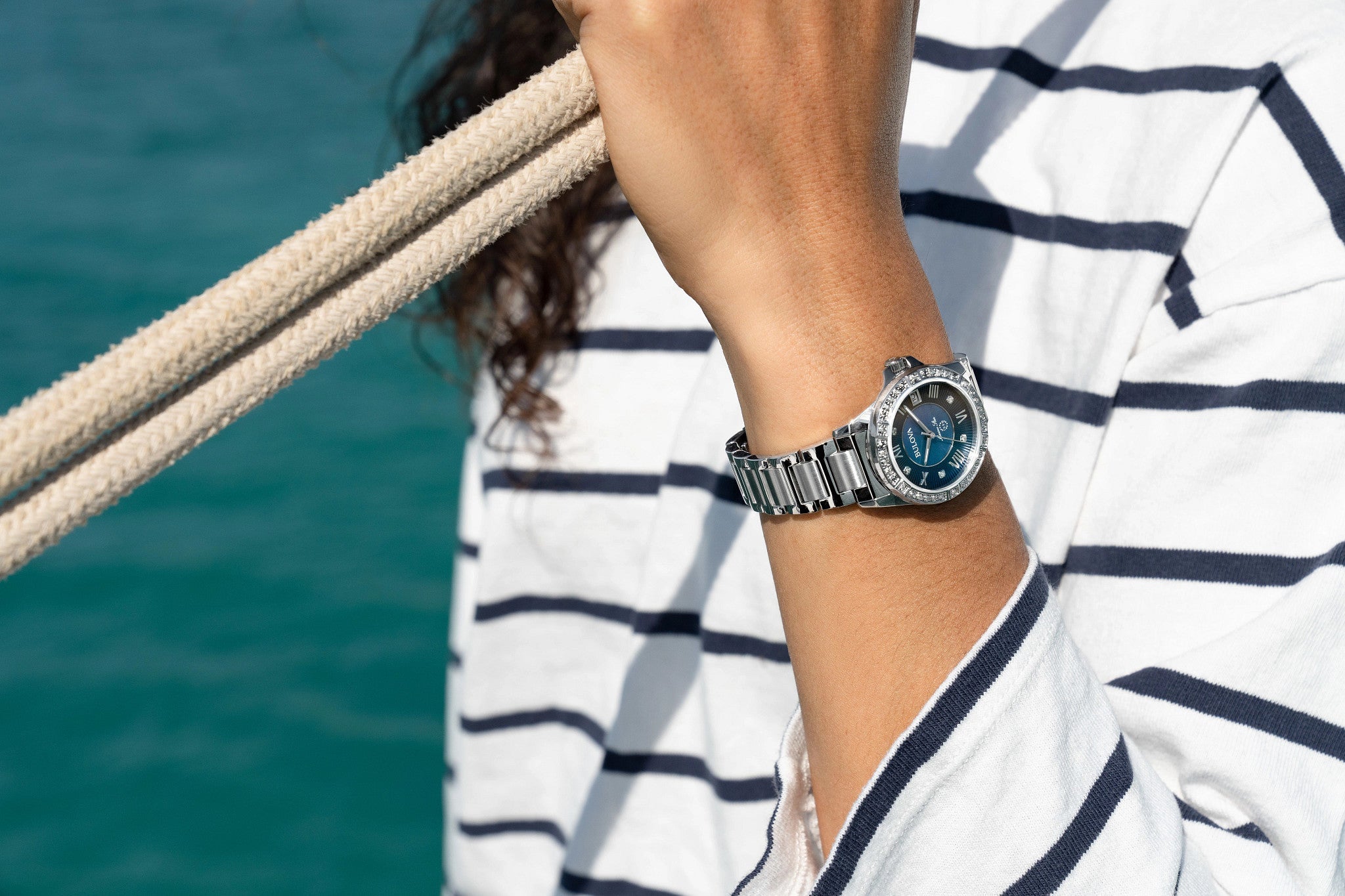 Reloj Bulova Marine Star Mujer Correa de Acero - Detalle de esfera