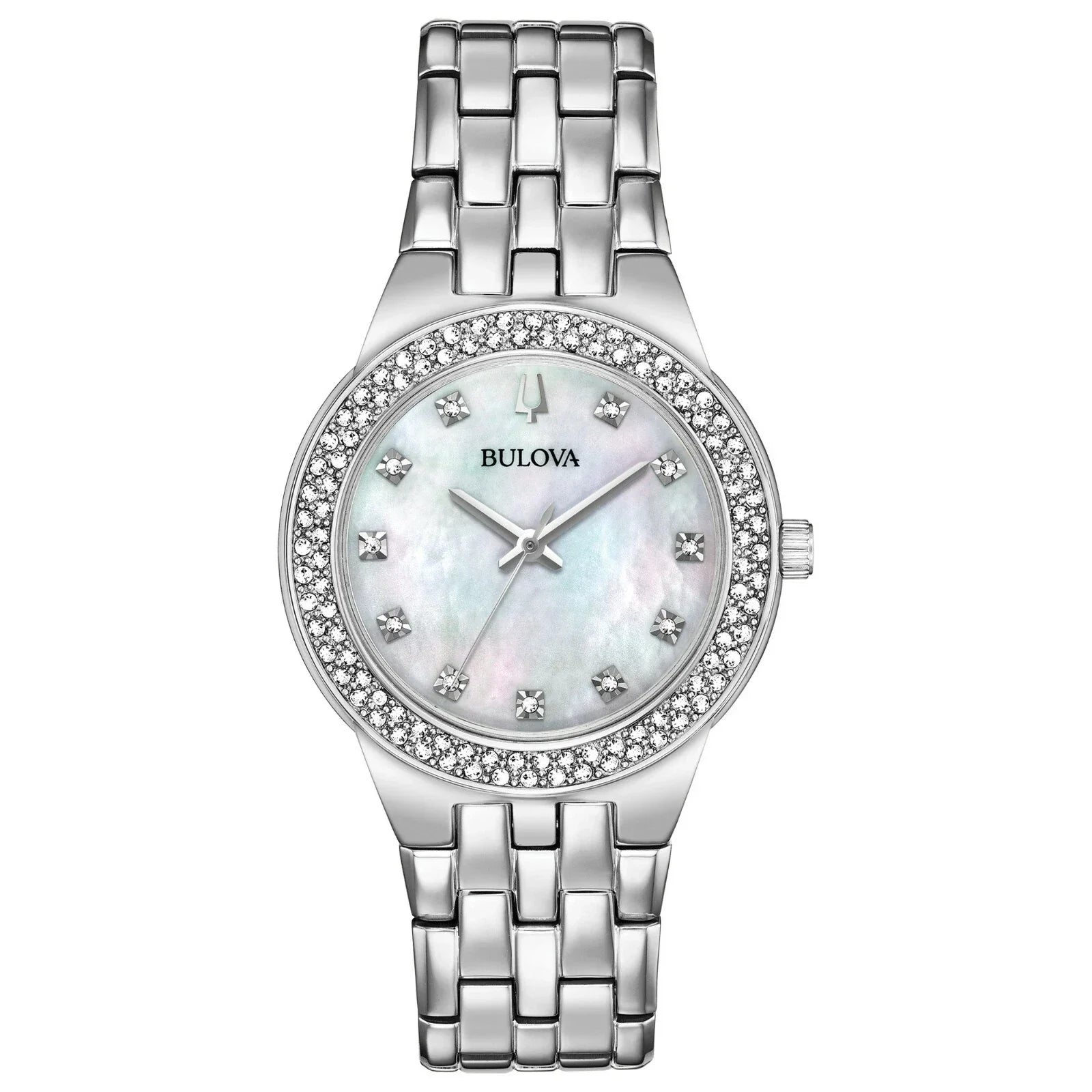 Reloj Bulova Crystal Mujer Acero Esfera Nácar - Reloj original en Guatemala