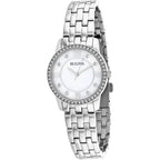 Reloj Bulova Crystal Mujer Acero Plateado - Vista lateral