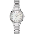 Reloj Bulova Crystal Mujer Acero Plateado Nácar - Reloj original en Guatemala