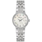 Reloj Bulova Crystal Mujer Correa Acero Plateado - Reloj original en Guatemala