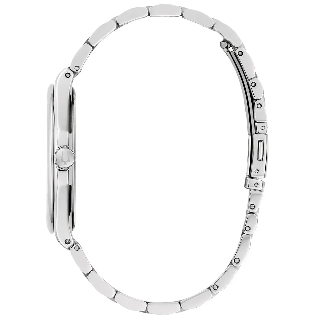Reloj Bulova Classic de hombre correa de acero inoxidable 43 mm - Vista lateral
