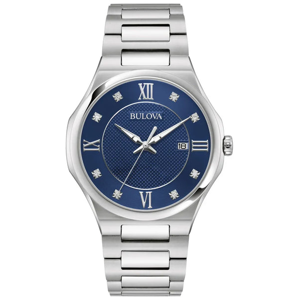 Reloj Bulova Classic de hombre correa de acero inoxidable 43 mm - Reloj original en Guatemala