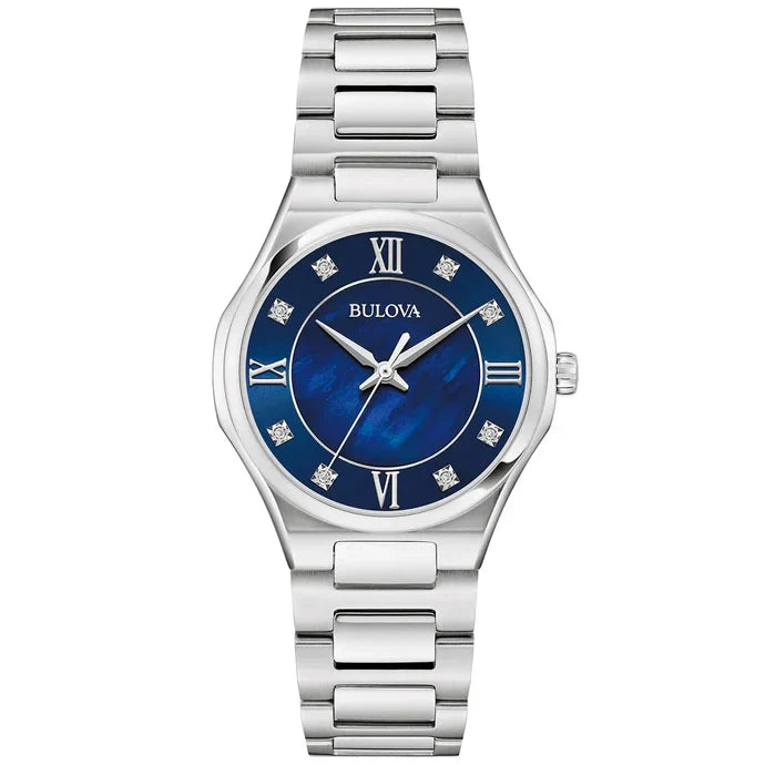 96p257 Reloj Bulova Dress de dama pulsera de metal 36 mm - Reloj original en Guatemala