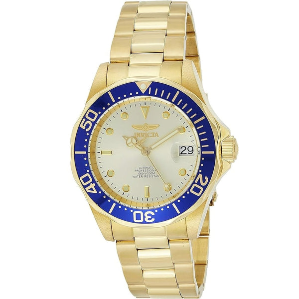 Reloj Invicta Pro Diver Hombre Acero Dorado y Azul - Reloj original en Guatemala