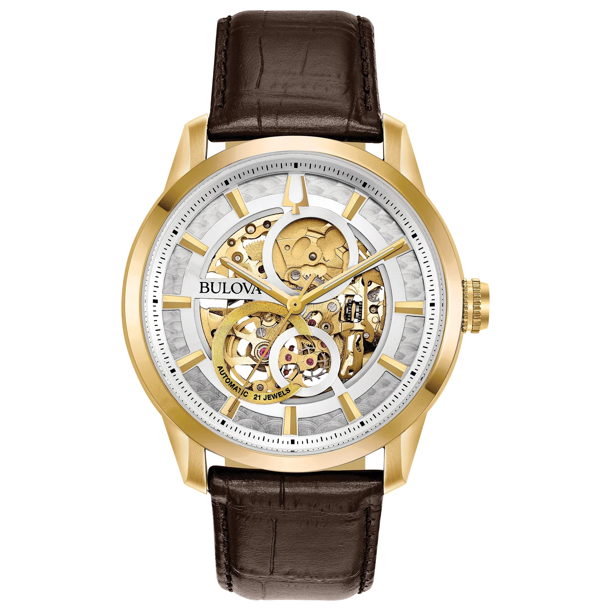 97A138 Reloj Bulova Sutton de hombre banda de piel