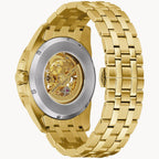 Reloj Bulova Sutton Hombre Pulsera Metal Dorado - Detalle de esfera