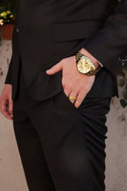Reloj Bulova Sutton Hombre Pulsera Metal Dorado - Vista trasera