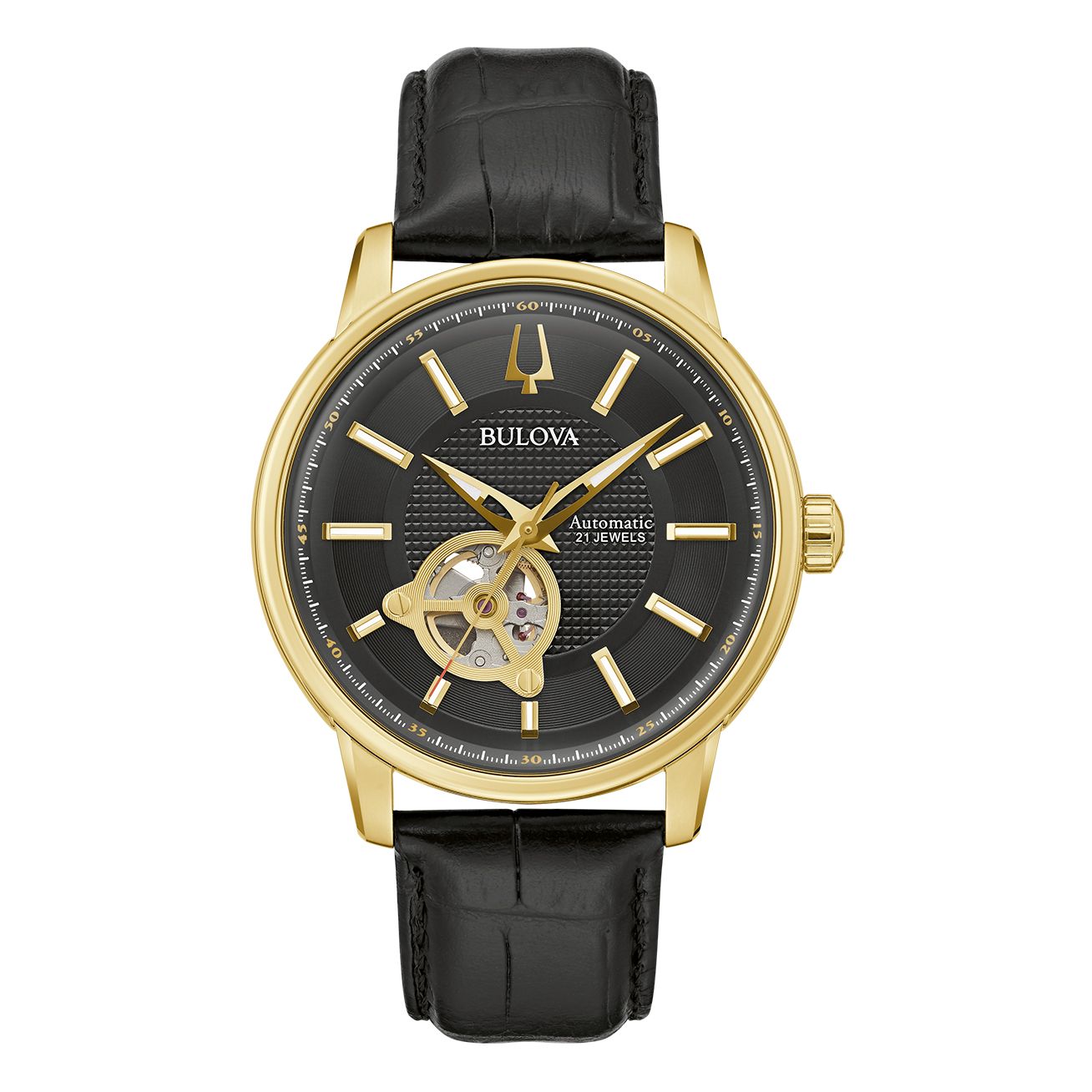 97A166 Reloj Bulova Wilton para Caballero correa de piel