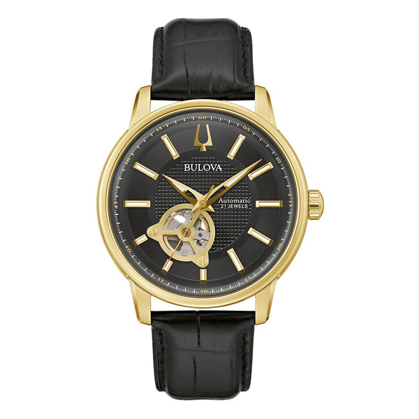 97A166 Reloj Bulova Wilton para Caballero correa de piel