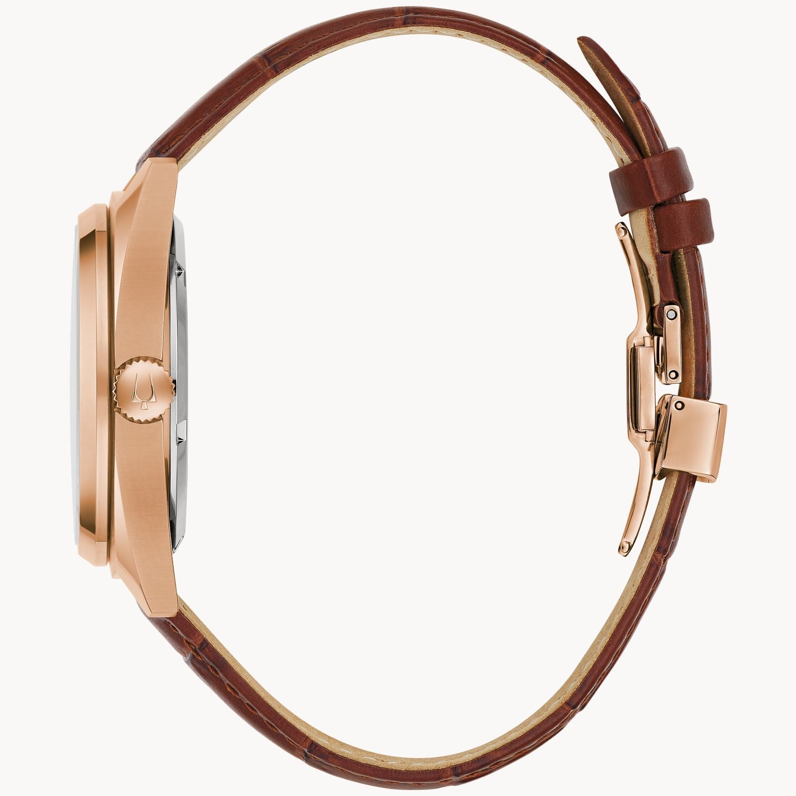 Reloj Bulova Surveyor Hombre Cuero Tono Oro Rosa - Vista 6