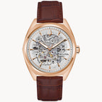 Reloj Bulova Surveyor Hombre Cuero Tono Oro Rosa - Vista lateral