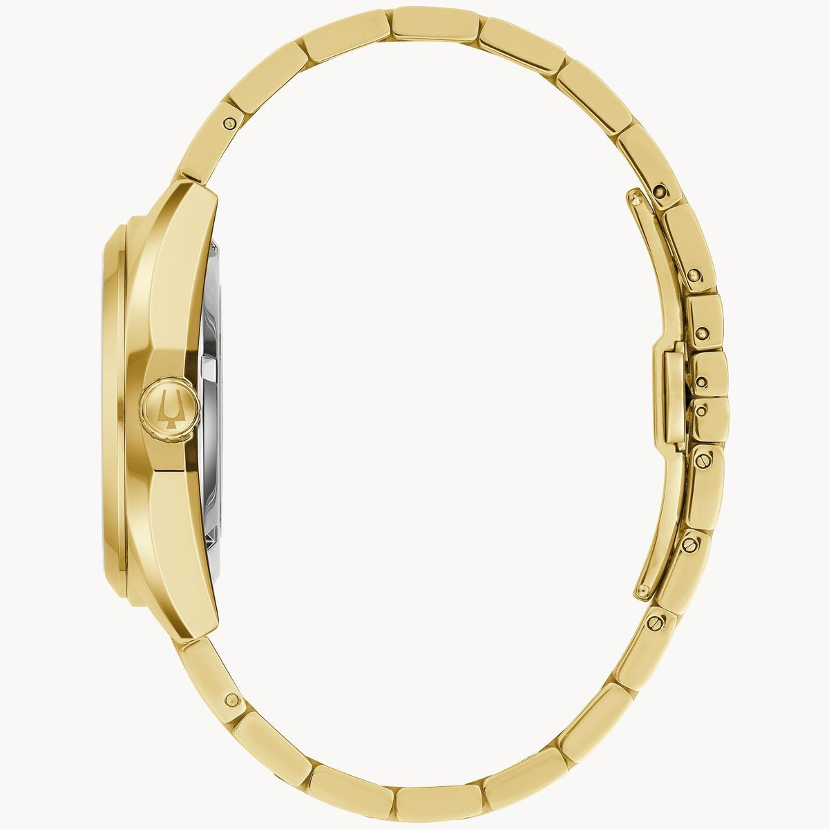 97A182 Reloj Bulova Surveyor de hombre banda de metal dorado 39 mm
