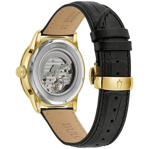 Reloj Bulova Classic de hombre pulsera de piel - Vista lateral
