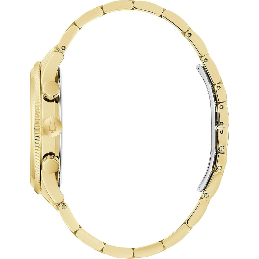 Reloj Bulova Classic Hombre Pulsera Acero Dorado - Vista lateral