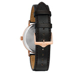 Reloj Bulova Classic Unisex Cuero Marrón Caja Oro - Vista lateral