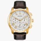 Reloj Bulova Classic Hombre Correa de Cuero Dorado - Reloj original en Guatemala