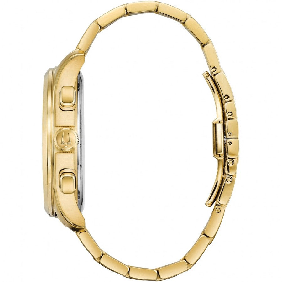 97B171 Reloj Bulova Wilton de hombre correa de metal - Acero Inoxidable Dorado