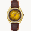Reloj Bulova Sutton Jet Star Hombre Correa Cuero Dorado - Reloj original en Guatemala