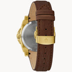 Reloj Bulova Precisionist Hombre Dorado Correa - Detalle de esfera