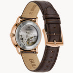 Reloj Bulova Hudson Hombre Piel Marrón Caja Oro - Vista 5