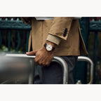 Reloj Bulova Hudson Hombre Piel Marrón Caja Oro - Vista trasera