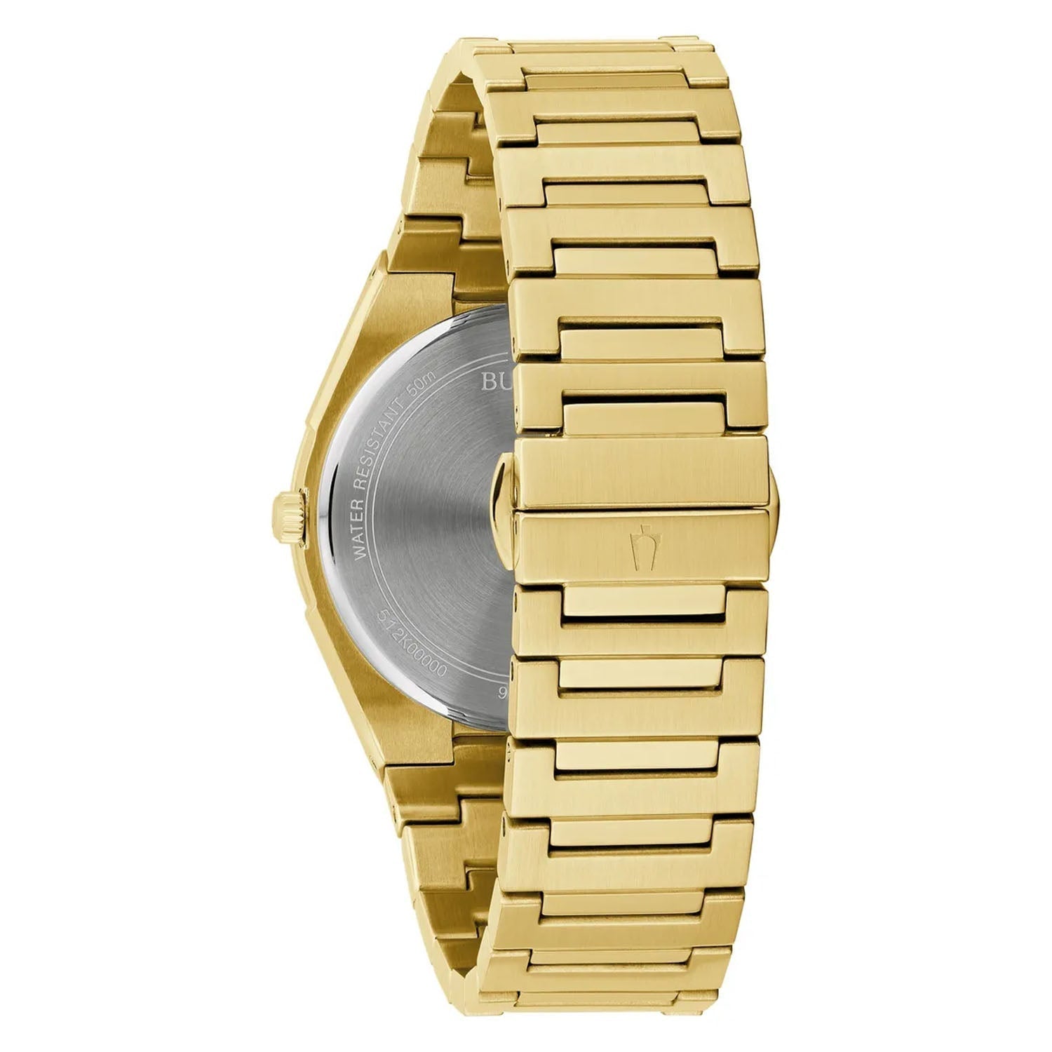 Reloj Bulova Regatta Hombre Acero Dorado Esfera Azul - Detalle de esfera