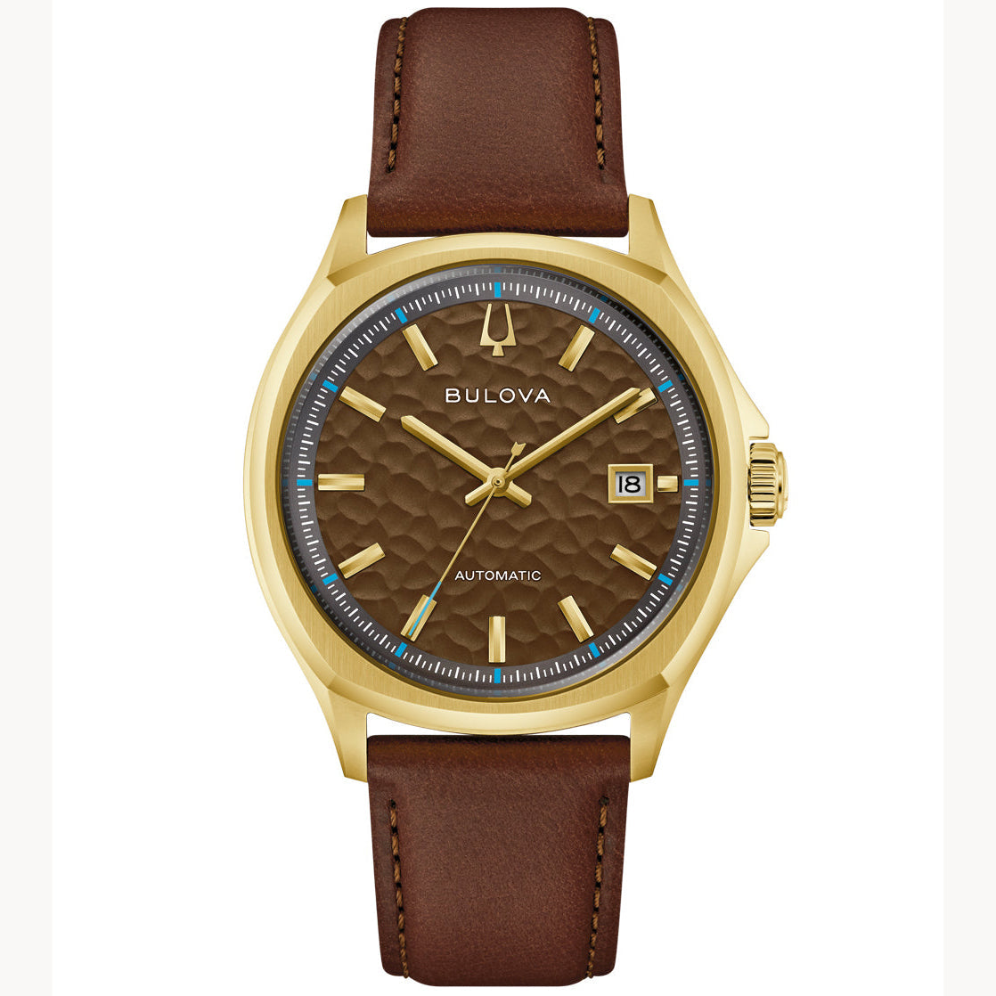 97B244 Reloj Bulova Tony Bennett de hombre correa de cuero