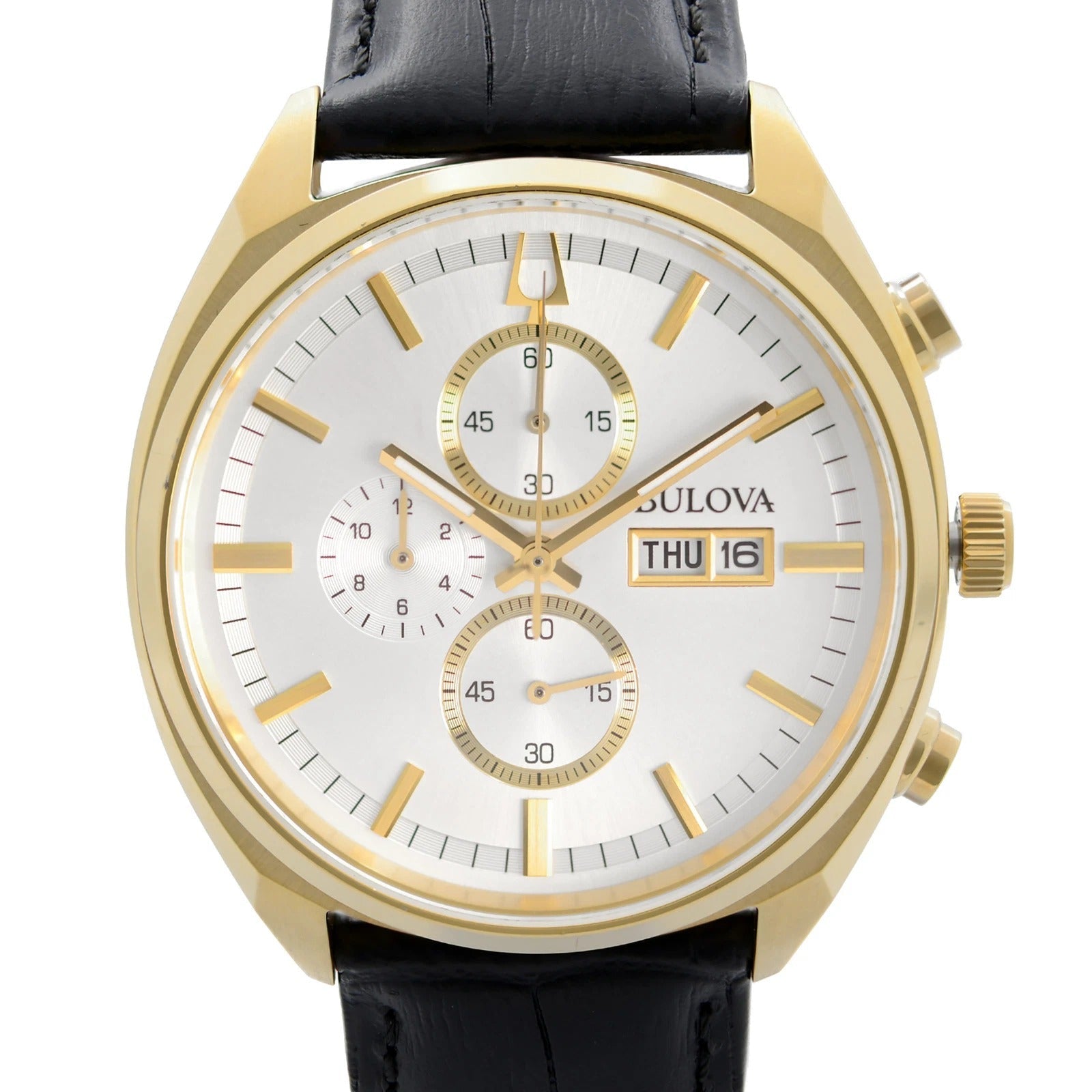 Reloj Bulova Surveyor Hombre Correa de Cuero Negro - Vista 5