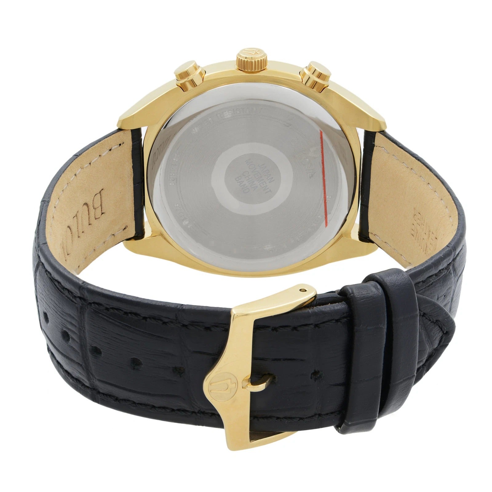 Reloj Bulova Surveyor Hombre Correa de Cuero Negro - Detalle de esfera
