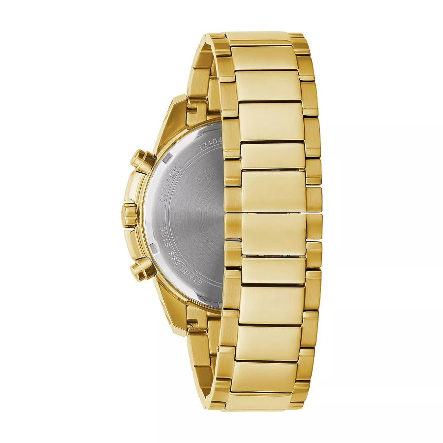 Reloj Bulova Diamond Hombre Acero Tono Dorado - Vista lateral