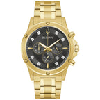 97D126 Reloj Bulova Diamond de hombre banda de acero inoxidable