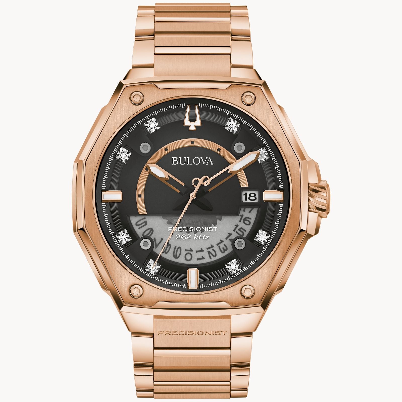 97D129 Reloj Bulova Series X de caballero pulsera de metal