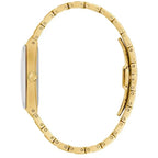 Reloj Bulova Quadra Hombre Correa Acero Dorado - Vista lateral
