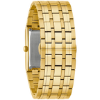 Reloj Bulova Quadra Hombre Correa Acero Dorado - Detalle de esfera