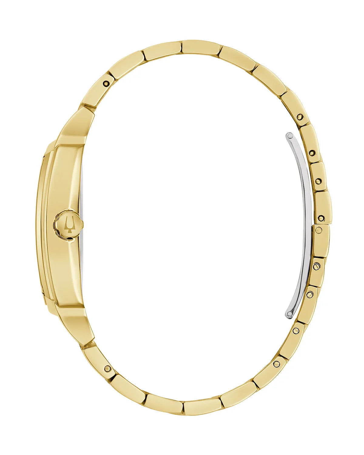 Reloj Bulova Classic Hombre Brazalete de Acero Dorado - Vista trasera